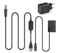 Câble USB ACK-E18 + Batterie Factice DR-E18 LP-E17 + Chargeur 5V 3000ma pour Canon EOS 750D Kiss X8i T6i 760D T6S 77D 800D 200D Rebel SL2