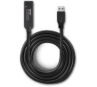 Câble USB actif - LINDY - 20.00 m - USB 3.2 Gen1 - USB-A mâle vers USB-C femelle - Noir