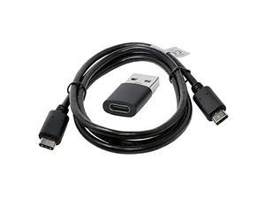 Câble USB + adaptateur compatible avec Oppo Reno5 Pro+ Artist Edition | USB 3.0 pour un transfert rapide, 1 mètre, transfert et chargement rapides