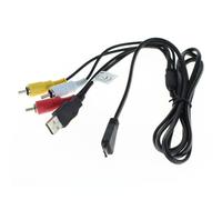 Câble USB/AV compatible avec Sony VMC-MD3 pour appareils photo Cybershot