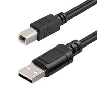 Câble USB B MIDI 1,8 m pour instruments, câble USB A vers B, imprimante USB 2.0 type A vers type B, compatible Canon, Brother, scanner, contrôleur MIDI, enregistrement interface audio