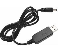 Câble USB booster, alimentation mobile 5V vers 9V câble d'alimentation, câble de conversion de courant USB, interface DC5,5*2,1, tête droite