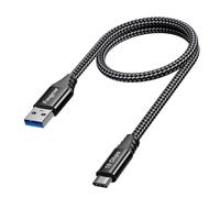 Câble Usb C 0,5 M,Usb A Vers Type C 3.2 Gen 2,10 Gbit/S Android Auto Type C Câble Transfert De Données Usb Vers Usb C 3 A Charge Rapide Compatible Avec Ssd Galaxy S23 S24 X-Box Ps5 Contrôleur