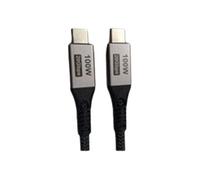 Câble USB-C 1,5m M/M 100W (Noir)