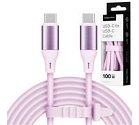 Câble USB-C 100 W, 1 m, silicone rose Kruger&Matz Basic