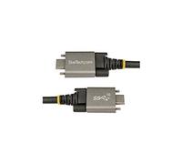 StarTech Câble USB-C USB 3.2 Gen 2 (USB31CCSLKV1M) 10Gbps 1m – verrouillage par vis latérale, 100W PD