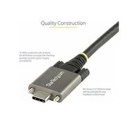 StarTech Câble USB-C 50 cm Verrouillage latéral 10 Gbit/s USB 3.1/3.2 Gen 2 100W