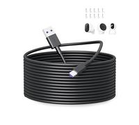 Câble USB C 10m, Câble USB Type C pour Mi Camer a 2K Magnetic Mount/Wireless Outdoor Security Camer a 1080p/Smart Camera C301/C400/C500 Pro, USB A vers C Câble Chargement pour Caméra Sécurité, Noir