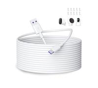 Câble USB C 10m, Câble USB Type C pour Mi Camera 2K Magnetic Mount, Mi Wireless Outdoor Security Camera 1080p, pour Mi Smart Camera C301, USB vers USB C Câble Chargement pour Caméra Sécurité, Blanc