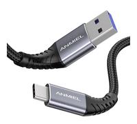 Câble USB C 1M,charge rapide 3A et de données 5Gbit/s,câble de chargeur tressé USB 3.0 A vers USB C,câble USB de type C,pour Samsung Galaxy Note 8 S8 S9 S10 S20,LG V20 G5 G6,HTC10