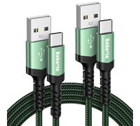 Câble Usb C [1M Lot De 2] Charge Rapide 3A Fil Chargeur Type C Tressé Cordon Usb A Vers Usbc Pour Iphone 17 16 15 Pro Max, Samsung Galaxy S25 S24 S23 S22 Ultra S21 Fe A16 A15 A55 A54, Pixel, Redmi