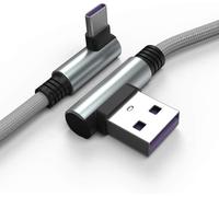 Câble Usb C, 1M Type C À Angle Droit 90° À Charge Et Sync Rapide Compatible Avec Huawei P40, Moto G9, Xiaomi Note 10/11/Pro, Realme 8, Samsung A52, S22/S21/S20/Fe S10/A22/Pixel 6 E[CAB9163873]