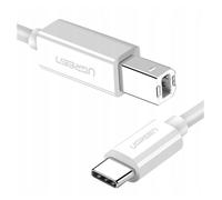 UGREEN Câble USB-C vers USB-B 40417 – USB 2.0 1,5 m Blanc pour imprimante et scanner