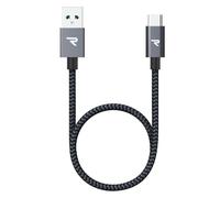 Cable Usb C 20Cm, Cable Usb Type C Charge Rapide 3A Qc 3.0, Cable Chargeur Usb C Usb2.0 Nylon Tressé Pour Samsung Galaxy S21/S20/S10/S9/S8, Huawei P30/P20, Xiaomi-Gris Sidéral[CAB9160014]