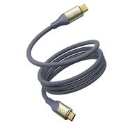 Câble USB-C 240W Utron USB4.0 USB-C Type C Câble de Vidéo 8K 60Hz 1,20m/3.9ft nylon tressé Bleu,Cordon usb c pour iphone 15 MacBook,Galaxy S24 Ultra,Pixel,Dell HP Laptop,Steam Deck etc.