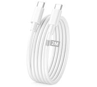 Cable USB C 2M, 60W Cable iPhone 16 15 Cable Chargeur USB C cable Type C vers Type C Câble Charge Rapide cable USB-C Fil