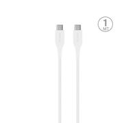 Câble USB-C 2m Blanc, Charge Rapide Power Delivery