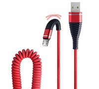 CâBle Usb C [2M]-Chargeur Type C Cable 3A Charge Rapide Cordon Solides Nylon Tressé Charge 2A, Transfert De DonnéEs 480 Mbps For Android Phone (Rouge)