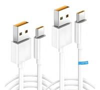 Câble USB C [2Pcs,2M],Câble de charge Type C 65W 6.5A SUPERVOOC pour OPPO Find X3 Neo,Câble de charge rapide 65W pour OPPO Find X5 X3/2 Neo/Pro/Reno8/7/6/5/4 Pro,realme GT NEO 2 Pro,OnePlus 11 Nord 2