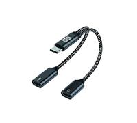 CABLE USB-C -> 2XUSB-C AUDIO & CHARGE