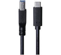 Câble USB-C 3.0/USB B 2m - noir - 5Gbit/s