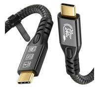 Câble USB C 3.2 Gen 2 20Gbps, Type C 4K@60Hz UHD Video 5A/240W PD3.1 Fast Charge Cord with E-Marker Compatible with Thunderbolt 3/4 MacBook pro Samsung Galaxy Pixel Dell Monitor etc (0.5M)