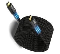 Câble USB C 3.2 Gen 2 20Gbps, Type C 4K@60Hz UHD Video 5A/240W PD3.1 QC4.0 Fast Charge Cord with E-Marker Compatible with Thunderbolt 3/4 MacBook pro Pixel Dell Monitor etc (USB C 20G 100W 6M)