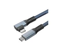 Avizar Câble USB-C 3 en 1 Charge 100W Résolution 4K Transfert 20Gbps Coudé 3m