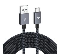 Cable Usb C 3M, Cable Usb Type C Charge Rapide 3A Qc 3.0, Cable Chargeur Usb C Usb2.0 Nylon Tressé Pour Iphone 15/15 Pro, Samsung Galaxy S21/S20/S10/S9/S8, Huawei P30/P20, Xiaomi-Gris Sidéra[Z25]