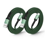 Câble USB C [3M Lot de 2], Cable Chargeur USBC Charge Rapide Tressé Cordon USB A vers Type C pour iPhone 17 16 15 Pro Max Samsung Galaxy S25 S24 S23 S22 Plus Ultra A54 A34 Redmi Note 13 12 Pro 11 PS5