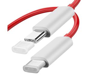 Câble USB-C 6.5A OnePlus Original Warp Charge 1m - Rouge