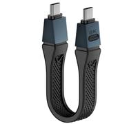 Câble USB C 80 Gbit/s, adaptateur de type C mâle vers mâle de 240 W jusqu'à 120 Gbit/s, amplification de bande passante, prise en charge 16K @ 30 Hz, 8K @ 60 Hz, compatible avec Thunderbolt 5