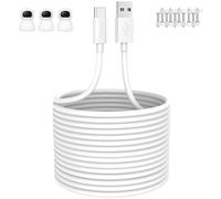 Câble USB C 8m,Câble USB C Charge Rapide pour Xiaomi Mi Magnetic Mount Caméra de Surveillance 2K,Mi Wireless Outdoor Security Camera 1080P,Câble USB Type C Câble de Chargement pour Caméra de Sécurité