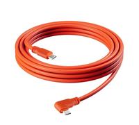 Câble USB C 90 degrés vers USB C 5 m, câble de charge de type C, câble de données, 10 Gbps VR Cord pour transfert de données bidirectionnel avec PD 60 W, câble de liaison pour VR/caméra/Sony/Canon
