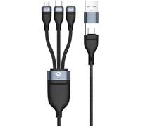 Câble USB-C/A 3.0 - CONCEPTRONIC - 3 en 1 - 100 W - 1,50 m - 480 Mbps