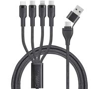 Câble USB-C/A vers USB-C/Micro-USB/Lightning noir 2 m [Callstel]