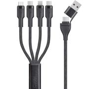 Câble USB-C/A vers USB-C/Micro-USB/Lightning - noir 30 cm []