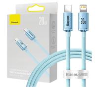 Baseus Câble USB-C vers Lightning Crystal Shine 20 W Charge Rapide 1,2 m Violet