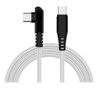 Câble USB-C Charge Rapide 100W Nylon Tressé 1,8m, Coudé 90°, Compatible iPhone 16/15 Pro Max, MacBook Pro
