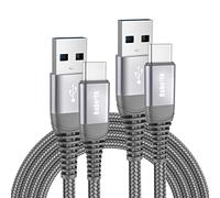 Cable USB C Charge Rapide, [1M+2M] Chargeur Type C Câble USB A vers USB C pour Samsung Galaxy S25 S24 Ultra S23 FE S22 S21 A55 5G A54 A53 A35 A34 A25 A15 A14 A13, iPhone 16 15, Xiaomi Redmi Note 13