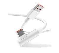 Câble USB C Charge Rapide Anglé 90° 120W 6A 1.8M, USB C Schnellladekabel TurboCharge pour Xiaomi 14 13 Pro Redmi Note 13 Poco X7 Pro, Kabel Long Durable pour Chargement Rapide et Transfert