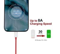 Câble Usb C Charge Rapide Supervooc 1M, 8A 100W 80W Ultra Charge Câble Type C Cordon Chargeur Pour Oneplus Nord 4/Nord Ce4 /Ace 3 Pro/Ace 5 Ultra/13/12R/ 11R/Nord Ce5/Nord Ce4 Lite/Realme 11 Pro+ 5G