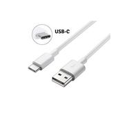 Cable USB-C Chargeur Blanc pour Huawei HONOR 8 - Cable Type USB-C Port USB Data Chargeur Synchronisation Transfert Donnees Mesure 1 Metre