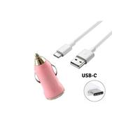 PHONILLICO Lot de 3 Cables Compatible avec Xiaomi MI 9 SE/MI 8 / MI A3 / MI MIX 3 / POCOPHONE F1 / REDMI NOTE 8 PRO/REDMI NOTE 7 PRO - [Pack 3] Cable Chargeur USB-C Nylon Tressé Rose 1 Metre