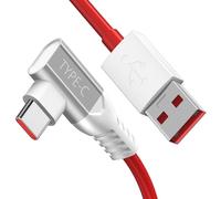 Câble USB C Coudé 90 Degrés 1,8m pour OnePlus 65W Super Vooc Câble Chargeur USB Type C Charge Rapide Warp Charge pour OnePlus Nord CE 4/Nord 4/12/11/10 8 Pro/8/7T OPPO Reno 14F/13 FS/12 F/11F/A80/A40