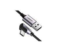 câble usb c coudé 90 degrés charge rapide 3a nylon tressé compatible avec manette ps5 xbox serie x galaxy s21 s20 s10 note 9 a20e a51 redmi not