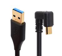 Câble USB C court, câble USB de type C 3 A à chargement rapide, rallonge en forme de U, coudé à 180 degrés, chargeur USB de type C (20 cm)
