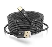 Câble USB C de 4 m - Charge rapide - Long câble USB A vers C pour Google Pixel 4 XL, Samsung S10 S9 Plus S8, Galaxy Note 10, LG V30 - Câble de charge tressé de type C Fit Nintendo Switch Wall Charge