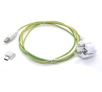 Câble USB-C de Mise à la Terre avec Prise Schuko | Permet de Relier à la Terre, Via Un Port USB-C, Les Box Internet, Les Ordinateurs Portables PC & Mac et Autres appareils possédant Un Port USB-C