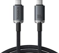 Cable Usb-C Do Usb-C Baseus Crystal Shine 100W, 1,5M 20Gb (Czarny)